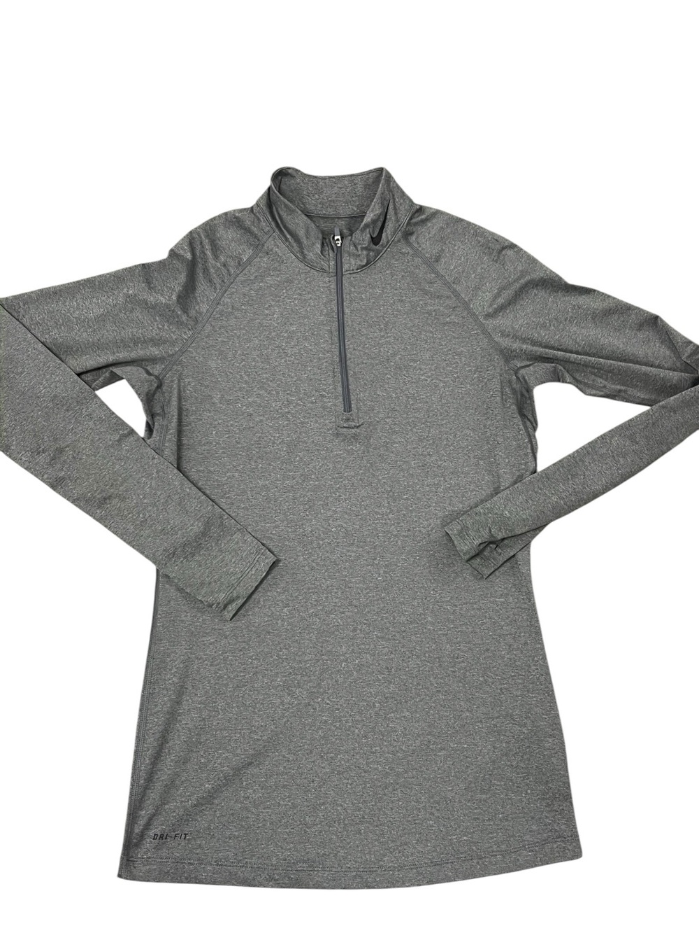 Gray women’s Nike pro quarterzip